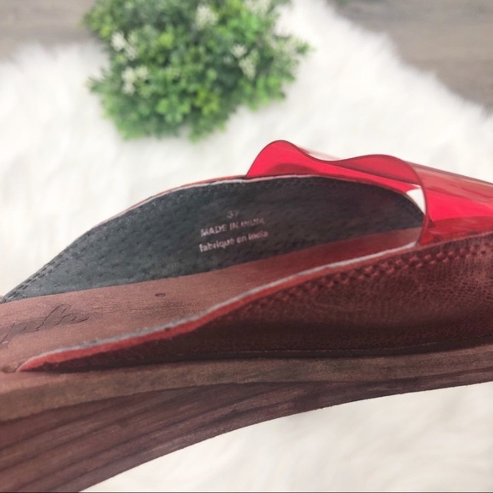 NEW Free People Raspberry Daybird Mini Wedge - Picture 5 of 6
